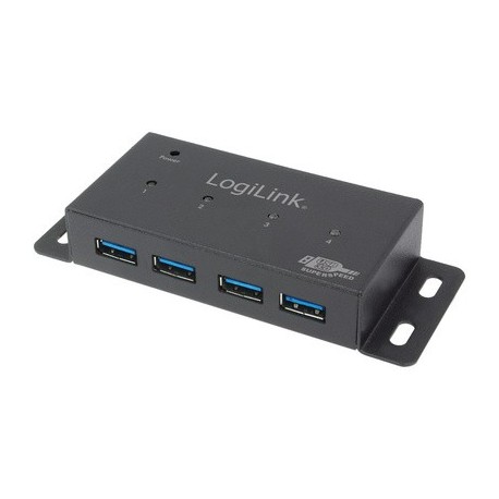 Logilink hub usb 3.0 pour montage mural ports 4