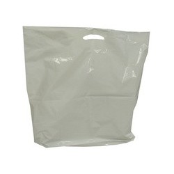 Happel sac cabas en ldpe, (l)550 x (p)50 x (h)600 mm, blanc