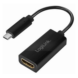 Logilink carte graphique usb 3.2, usb-c - hdmi-a, noir