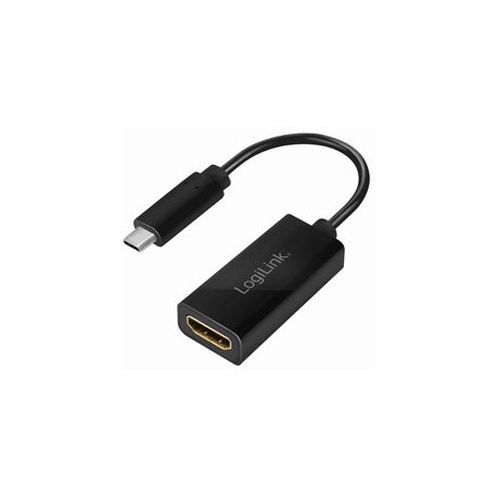 Logilink carte graphique usb 3.2, usb-c - hdmi-a, noir