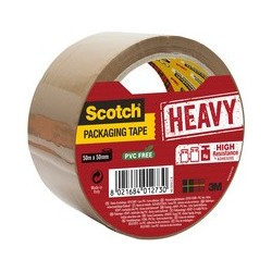 3m scotch ruban adhésif d'emballage heavy, 50 mm x 50 m