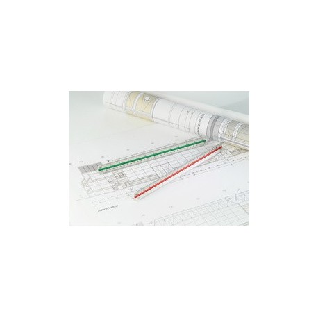 Wedo echelle de réduction triangulaire architecte, argent
