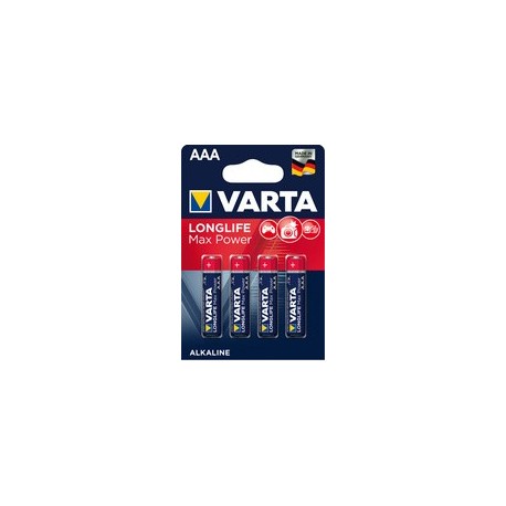 Varta pile alcaline "longlife max power", micro, (aaa/lr3)