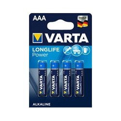 Varta pile alcaline "longlife power", micro (aaa/lr3)