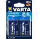 Varta pile alcaline "longlife power", mono (d/lr20)