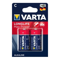 Varta pile alcaline "longlife max power", baby (c/lr14)