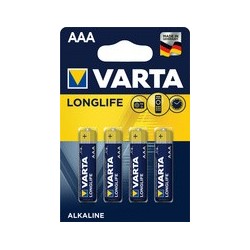 Varta pile alcaline "longlife", micro (aaa/lr03)