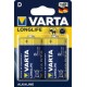 Varta pile alcaline "longlife", mono (d/lr20)