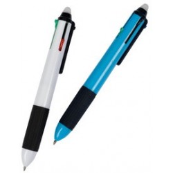 Wedo stylo à bille à quatre couleurs, effaçable, présentoir (LOT DE 12)