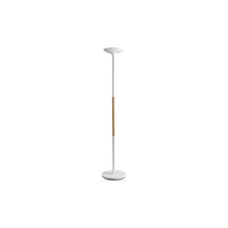 Unilux lampadaire à led pryska, dimmable, hêtre/noir