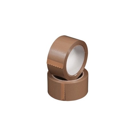 Happel ruban adhésif d'emballage, pvc, 50 mm x 66 m, marron (LOT DE 6)