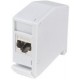 Logilink adaptateur pour rail din,1 module keystone, gris