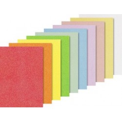 Heyda set cartons à paillettes "iris", a4, 200 g/m2, par 10