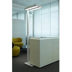 Maul lampadaire à led mauljuvis, dimmable, socle, argent