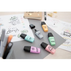 Stabilo surligneur boss mini pastellove 2.0,étui carton de 5