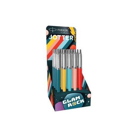Parker stylo à bille rétractable jotter glam rock,présentoir