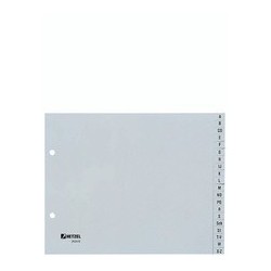 Hetzel intercalaire alphabétique plastique, a-z, a4 mi-haut,
