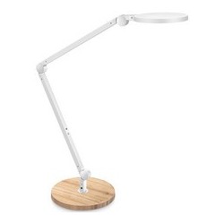 Cep lampe de bureau led giant, chêne/blanc