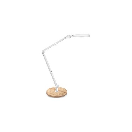 Cep lampe de bureau led giant, chêne/blanc