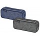 Herlitz trousse double "knitted fabric", assorti (LOT DE 2)