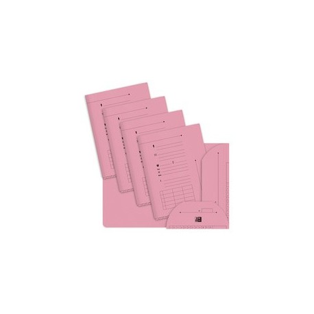 Oxford chemise sous-dossier pastel, 2 rabats, a4, jaune