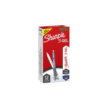Sharpie stylo encre gel s-gel metal, 0,7 mm, assorti (LOT DE 12)