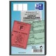 Oxford etuis de poche, pvc, 3 volets, 0,20 mm, 85 x 125 mm