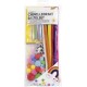 Folia kit d'activités en fil chenille rainbow, 212 pièces