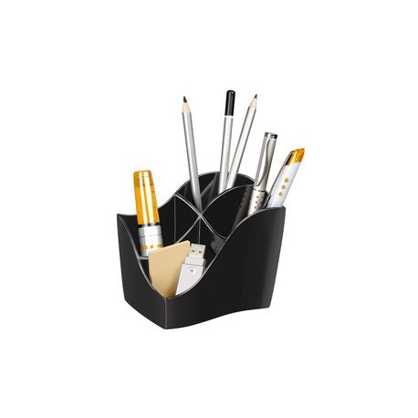 Cep multipot ellypse owa, 4 compartiments, polystyrène, noir