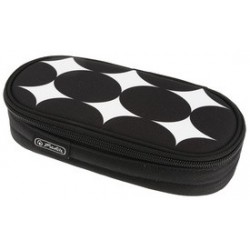 Herlitz trousse "just black", noir/blanc