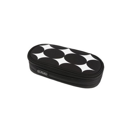 Herlitz trousse "just black", noir/blanc