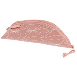 Herlitz trousse ronde cocoon geometric rose