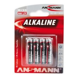 Ansmann alkaline batterie "red", micro aaa, 4er blister
