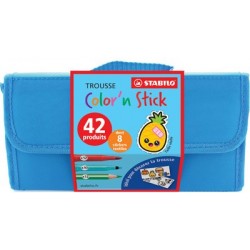 Stabilo trousse garnie color'n stick, en polyester