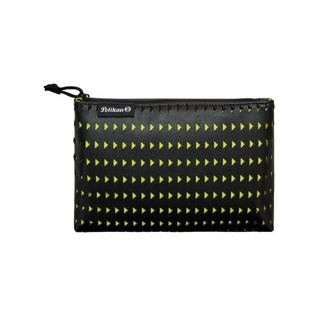 Pelikan pochette lasercut, noir / rose