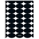Herlitz cahier spiralé "just black", a4, quadrillé