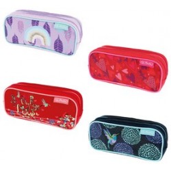 Herlitz trousse double "girls mix" (LOT DE 4)