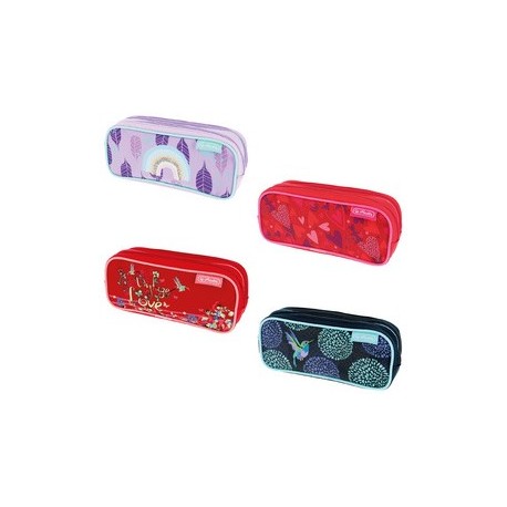 Herlitz trousse double "girls mix" (LOT DE 4)