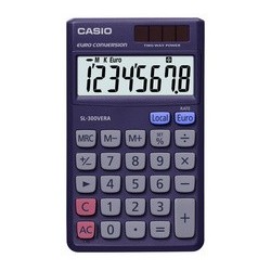 Casio calculatrice de poche sl-300 vera, solaire / à pile