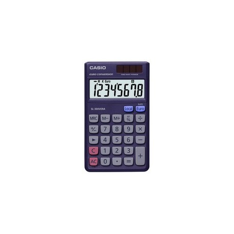 Casio calculatrice de poche sl-300 vera, solaire / à pile