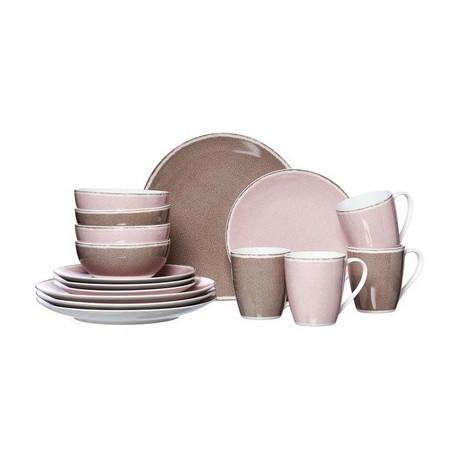 Ritzenhoff & breker service de table catania rose, 16 pièces
