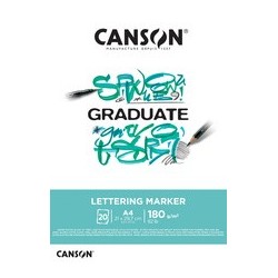 Canson bloc de dessin graduate lettering marker, a4