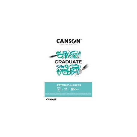 Canson bloc de dessin graduate lettering marker, a3