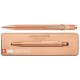 Caran d'ache stylo à bille 849 brut rosé, or rose
