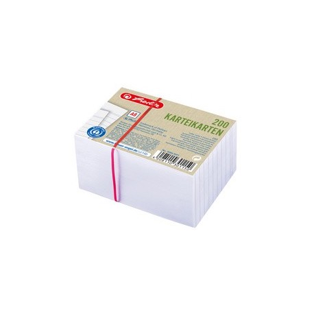 Herlitz fiches recycling, format a8, ligné, assortiment