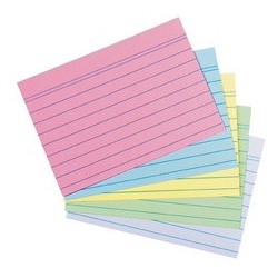 Herlitz fiches recycling, format a6, ligné, assortiment