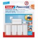 Tesa powerstrips fixation adhésive pour câble, blanc