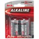 Ansmann alkaline batterie "red", baby c lr14, 2er blister