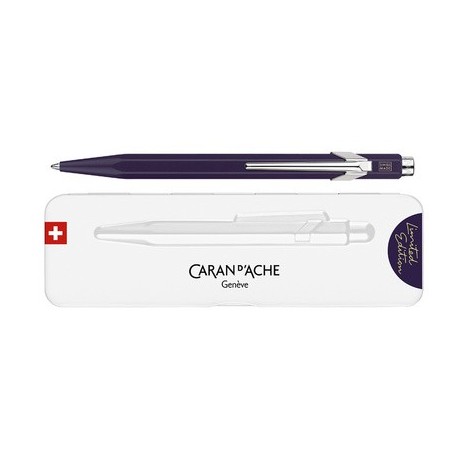 Caran d'ache stylo à bille 849, violet foncé