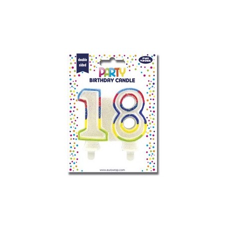 Clairefontaine bougie nombre "pailletée", numéro 40